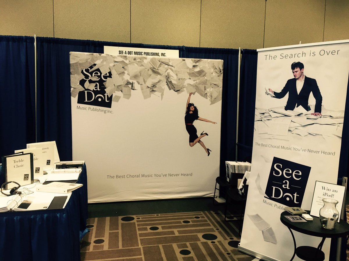 seeadotmusic's tweet photo. Second day of #ACDAWestern come visit our booth and grab a free perusal score! https://t.co/1ZqTLMjfih