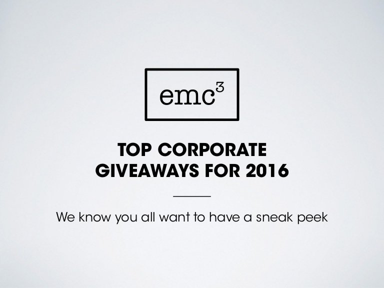 emc3London's tweet photo. Top Corporate Giveaways for 2016 https://t.co/m9xPF1lc8K @dukes_of_london @scanningpens @sproutpencil #Events #Gifts https://t.co/gWGj3HcOFO