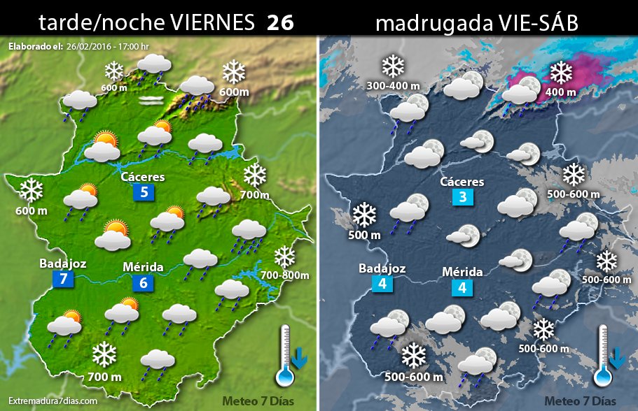 MeteoBadajoz's tweet photo. ¿Donde podrá nevar en Extremadura en las próximas horas?

Lo explicamos con máximo detalle: https://t.co/zKs7FDEHJk https://t.co/U1HKwLq2Ml