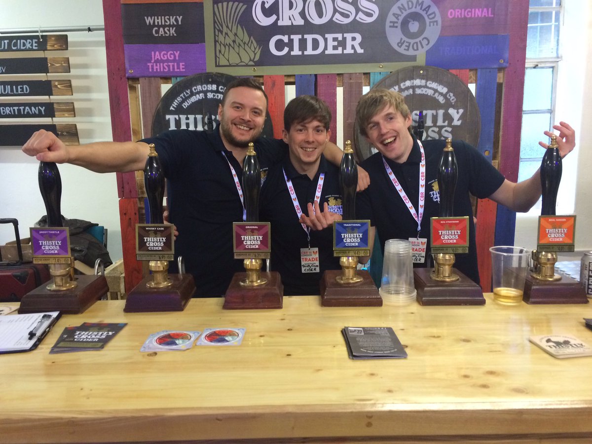 GlobeMarylebone's tweet photo. Great time @craftbeerriseuk with @ThistlyCross #cheers #rumcider #ciderlove https://t.co/T0n0VqB8O7