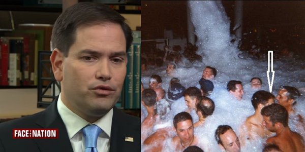 MolonLabeNZ's tweet photo. @NeastWS @Rambobiggs Not gonna end well #foamparty for #MarcoRubio just sayin' #choaker https://t.co/HipIRkLDPE