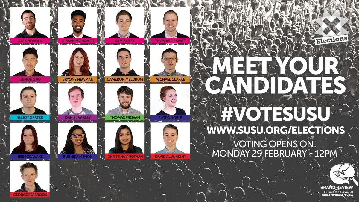 Union_Soton's tweet photo. You've met the candidates, now who will lead your Union? Voting opens Monday 12pm https://t.co/tLFaWBOT4B https://t.co/YR8yvQd5C0