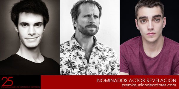 Nominados #25PremiosUA Revelación
<a href="/Chincho91/">Carlos Guerrero</a> <a href="/Albertoemen/">Alberto López.</a> #NachoSanchez  ow.ly/YdiCI