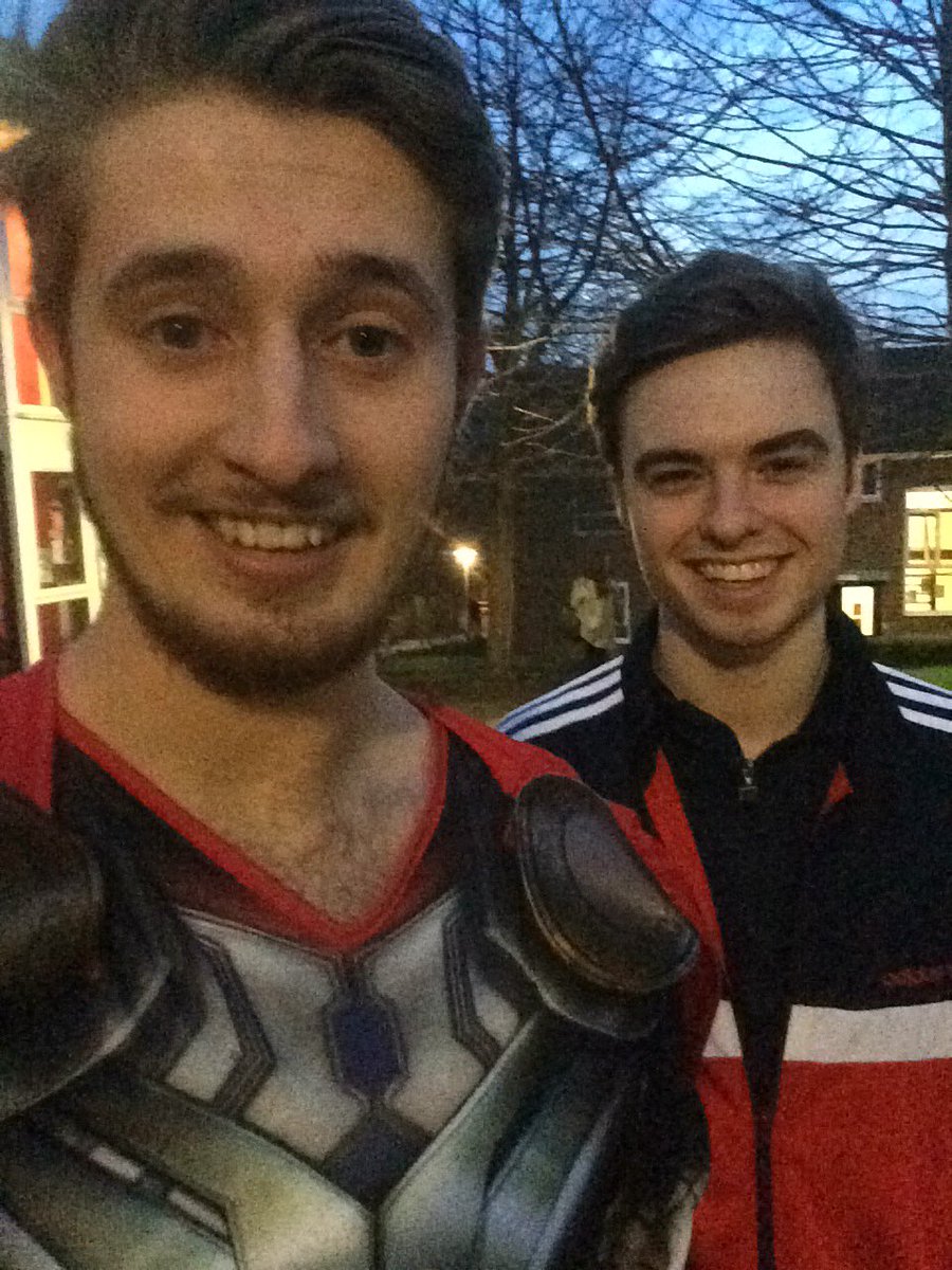 ThorStainthorpe's tweet photo. Finished @RutherfordHall with @HughieBaby96, met some lovely people, 3 halls to go #hammertime https://t.co/Ekdbtkbu6Z