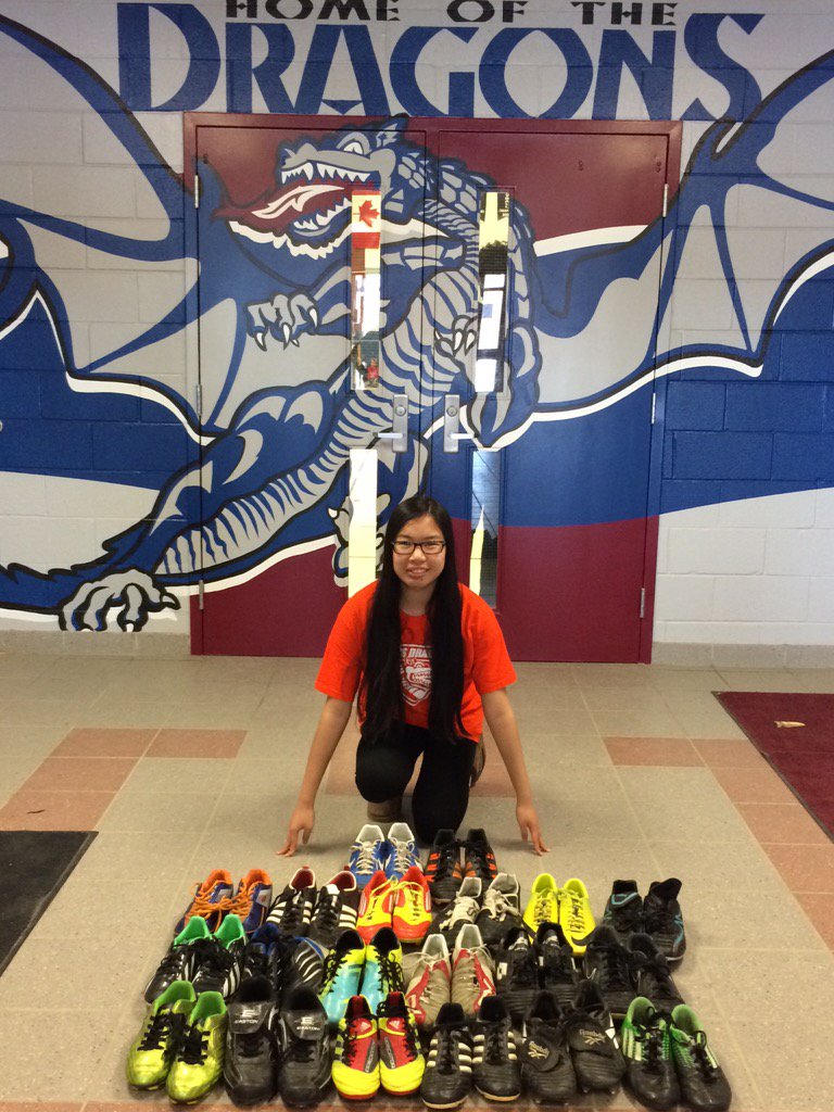 AmyBeechamOCT's tweet photo. Collected 18 used cleats for  @FFG_Academy thx to our comm for supporting such an imp cause @DLMS_MS #AgentsofChange https://t.co/HSDUdhEJkr