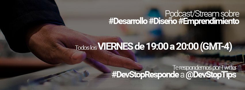 DevStopTips's tweet image. Hoy primera transmisión sobre #Desarrollo #Diseño y si tienes preguntas, la puedes hacer usando #DevStopResponde