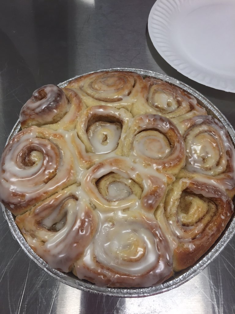 mrsmorganjhs's tweet photo. Today...baking homemade cinnamon rolls. Students did a great job! https://t.co/vlS8Ro5gwd