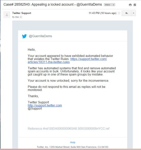 WaywardWinifred's tweet photo. In which @twitter apologizes for being in the tank for the 1%. ¯\_(ツ)_/¯ https://t.co/2RpYxe6V6y