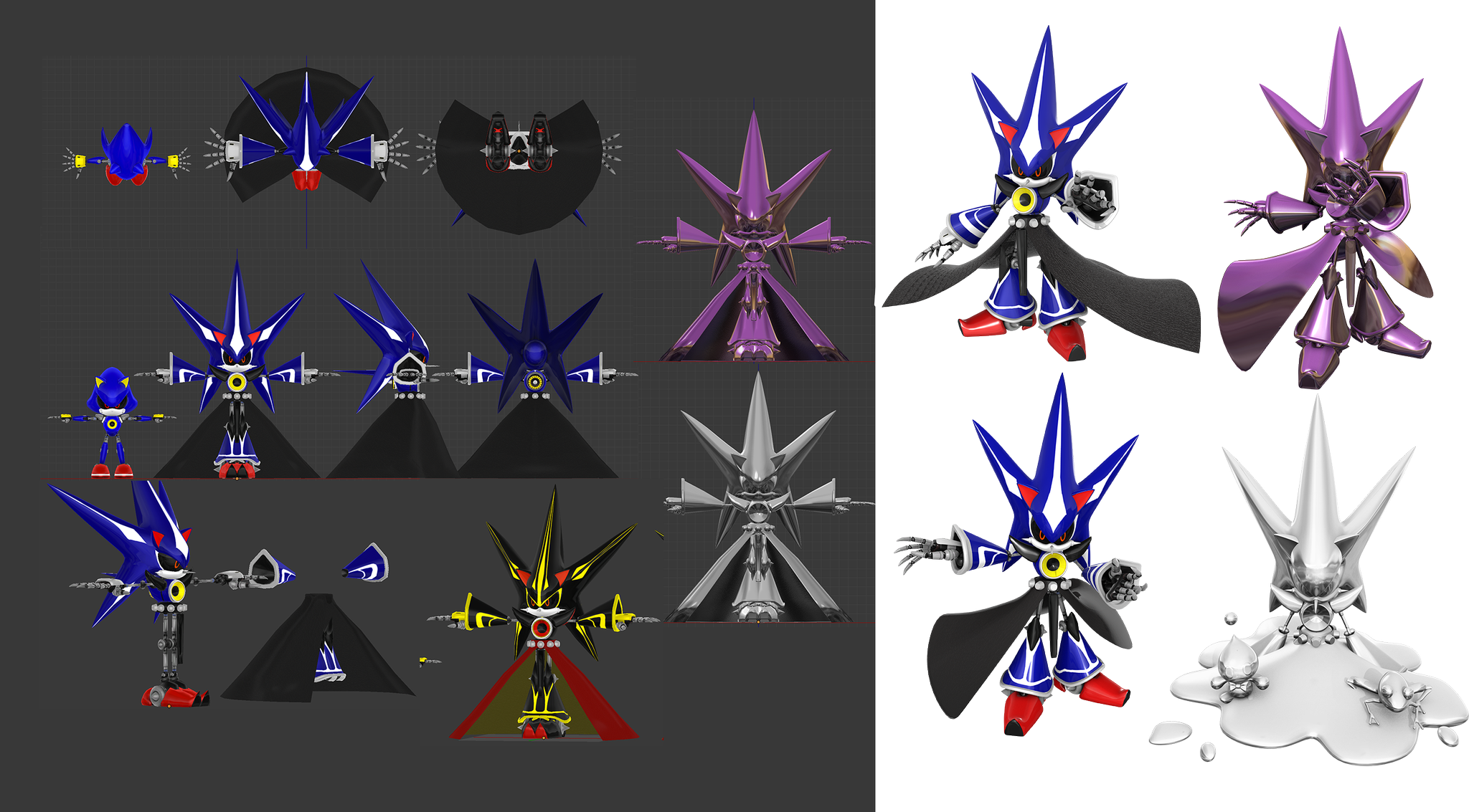 Nibroc.Rock on X: heres some showcases of the neo metal sonic model and a  unused preview image  / X