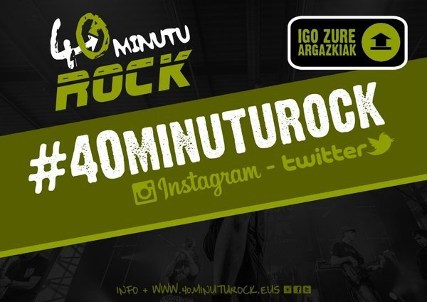 40minuturock's tweet photo. Ze gutxi geratzen den #40MinutuRock elkartasun jaialdiari hasiera eman eta ETXEAN nahi ditugula ozen oihukatzeko... https://t.co/Wr4IbpKxzU
