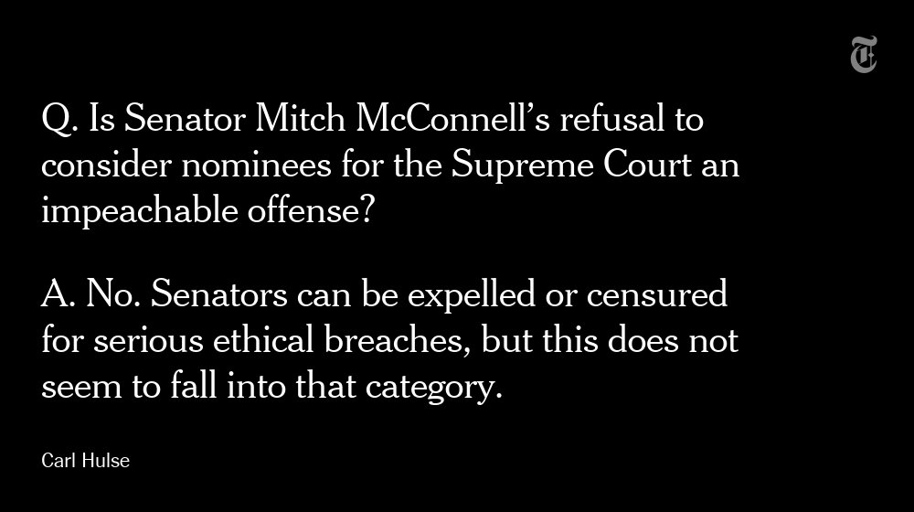 nytimes's tweet photo. Frequently asked questions about the battle over a new Supreme Court justice https://t.co/yEcbvmOF02 https://t.co/ITGzKIMTv7
