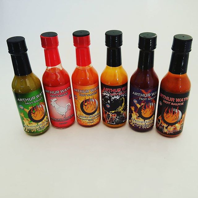 BertsSquirts's tweet photo. Look what we got in the mail from @arthurwaynehotsauce ! Very excited  to try these out! #hotsauce #hotsaucepeople … https://t.co/smJisyBbyj