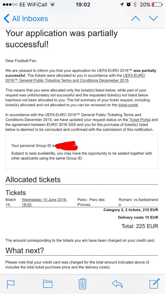 williemason86's tweet photo. Managed to get two tickets for the euros on my 30th birthday #romvsui⚽️ https://t.co/jQdfwk3lAK