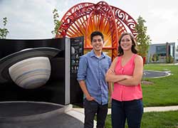 purdue_ie's tweet photo. IE undergrad works on VOSS solar system model @VOSSModel #PurdueEng https://t.co/Kz8vIXEClQ https://t.co/EuM9So0e6Y