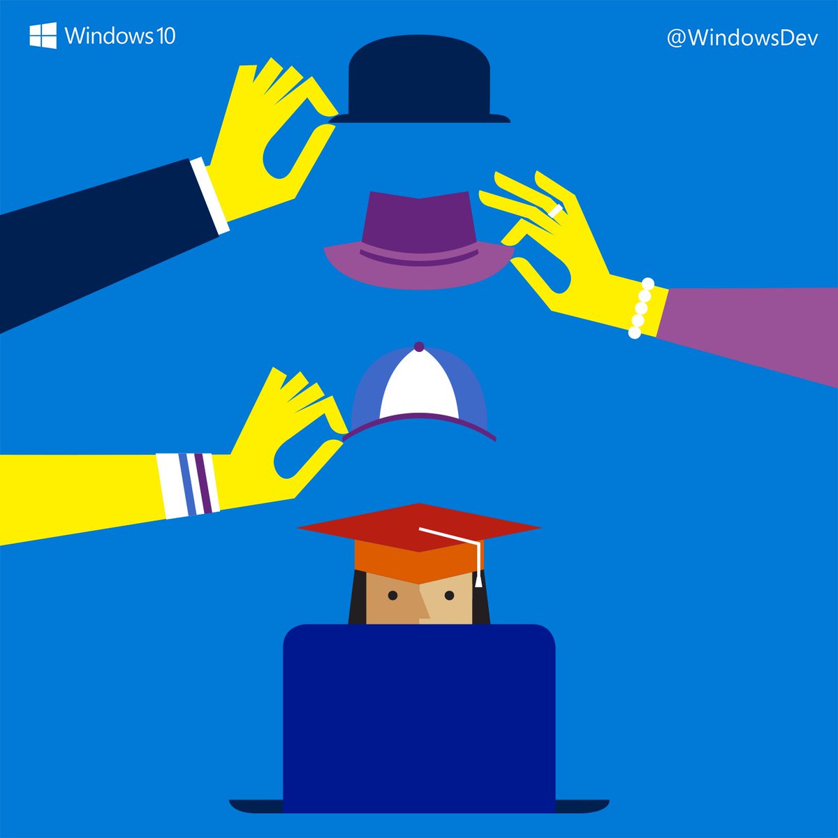windowsdev's tweet photo. Developer. Designer. Entrepreneur. Wear every hat. Build your first app, no code required: https://t.co/JLh0fy6TWy https://t.co/ARciTtDK5h