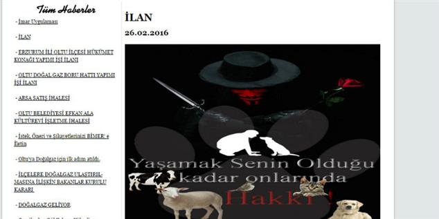 KızılGerçek Hack köpeklere işkence edilen Erzurum Oltu Belediyesi'nin sitesini hackledi yarinhaber.net/guncel/35527/k…