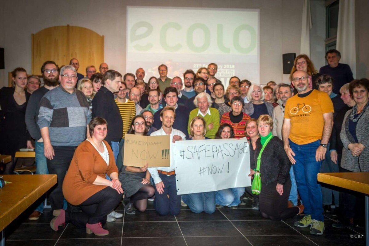 Au Conseil de fédération d'Ecolo aussi, on réclame un #safepassage #now !