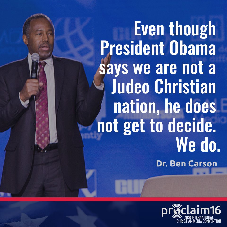 NRBConvention's tweet photo. "...he does not get to decide. We do." @RealBenCarson #Proclaim16 https://t.co/IosuqcFDdr