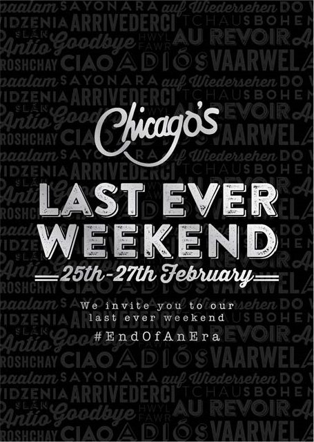 Last ever Friday at Chicago's tonight! Its gonna be big! Who Ready? @DJPaulDavies_ In control til the early hours!