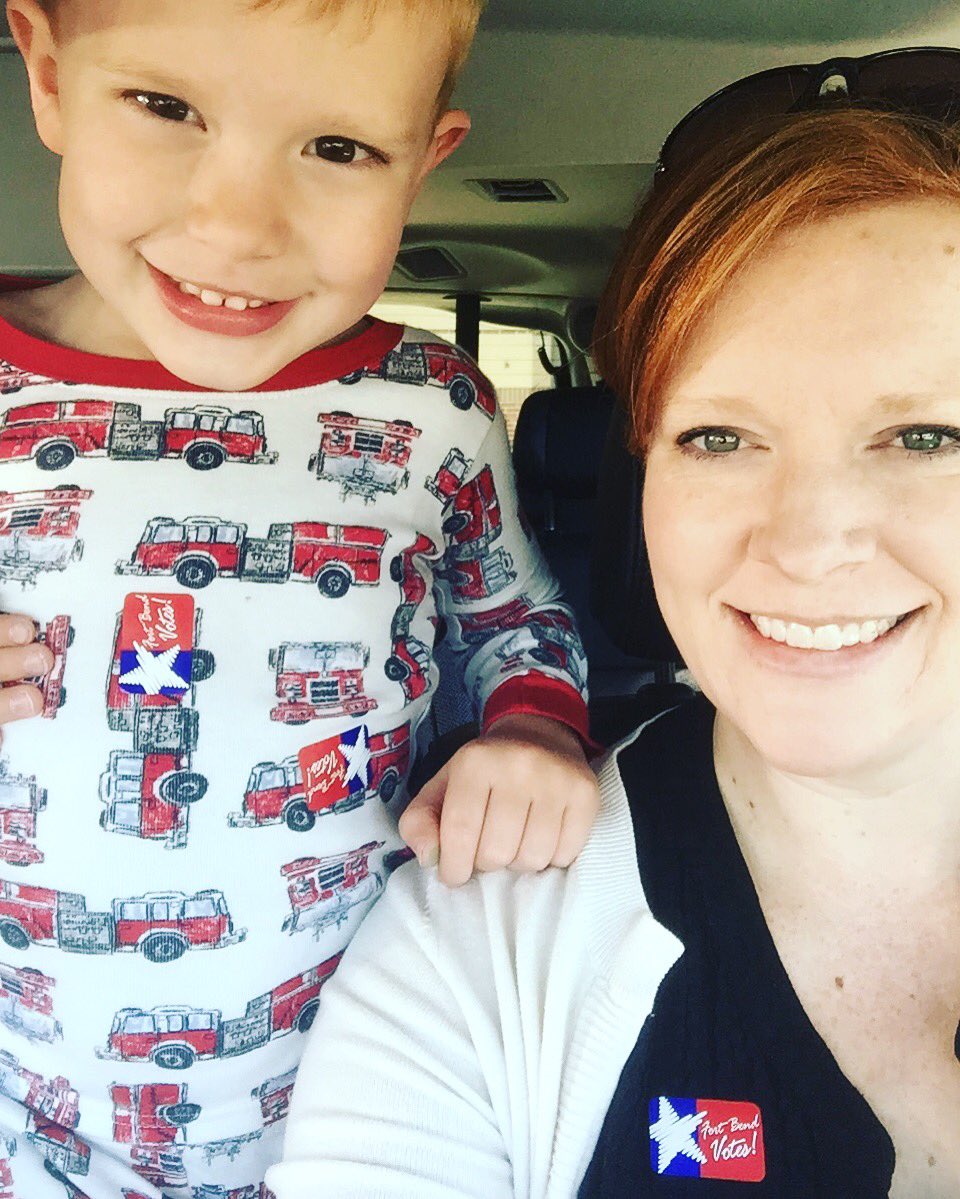 Pajama day @ school + early voting = pajama voting