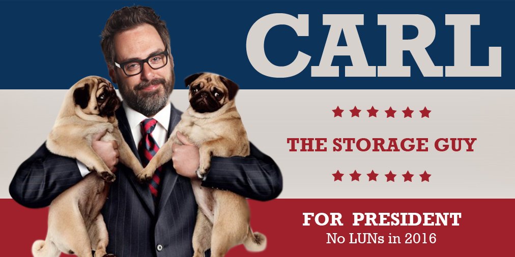 CarlStorageGuy's tweet photo. #MakeStorageGreatAgain #Carl2016 https://t.co/wfgj49gVJu https://t.co/m4Q9fQMsjV