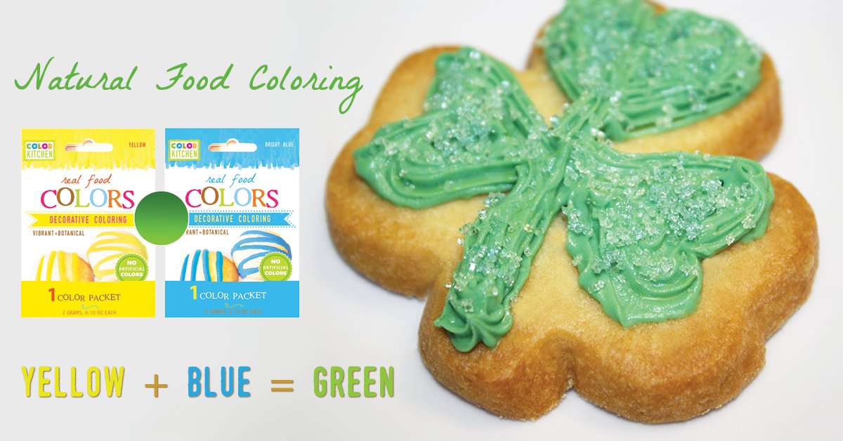 Mix the perfect shade of #Green this #StPattricksDay with #NaturalFoodColors! bit.ly/ItsSoEasyBeing… #Vegan #GF