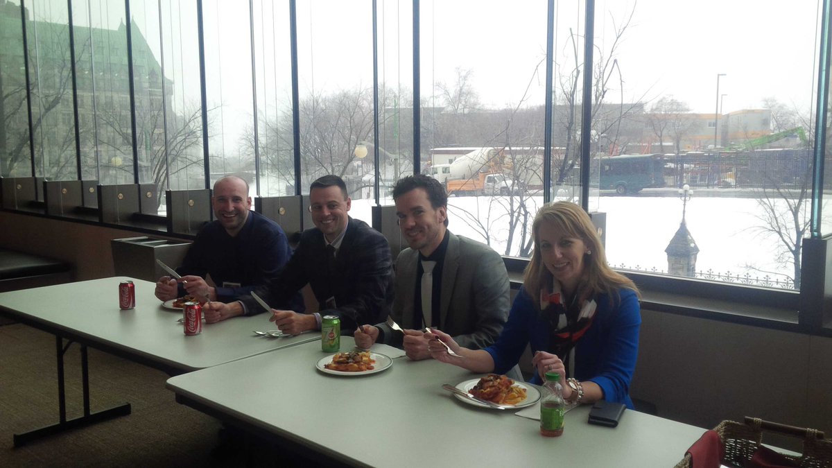 Teachers from Saskatchewan like lunch with a view. #tife16