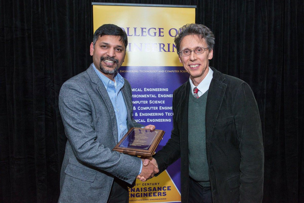TNTechWaterCtr's tweet photo. Congrats to Dr. Alfred Kalyanapu, winner of the 2016 Kinslow Research Award! Check out his research group @techWARMS https://t.co/1QnK1TsNEs