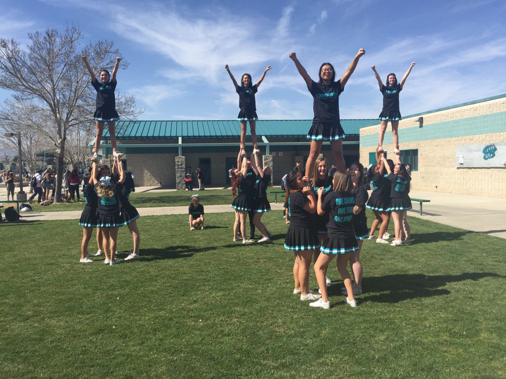 SultanaHigh's tweet photo. ONE CHANCE ONE TEAM ONE DREAM!!! Watch the competition routine tomorrow at 10am for $2!!! #cheertactics https://t.co/zFJpKlHxoH