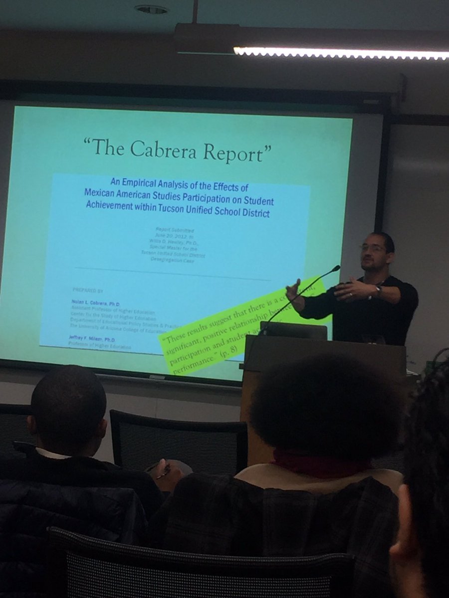 MNEEPRaceEquity's tweet photo. @chicanostocracy + relationship-- participation in mex-amer studies & student outcomes #ethnicstudiesnow #mneep16 https://t.co/86hD8mVjJ7