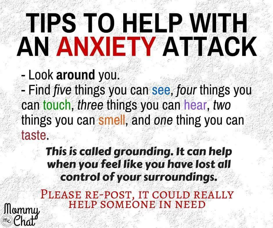 IMALIVE_org's tweet image. Tips to help with an anxiety attack.