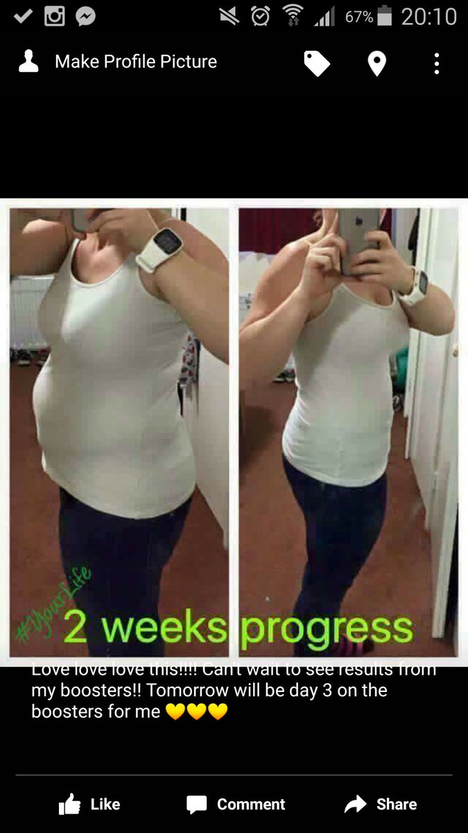 Results really do speak for themselves this is 2 weeks!!! On the booster plan!! 2 weeks!!!! 😱😱😱😍😍😍