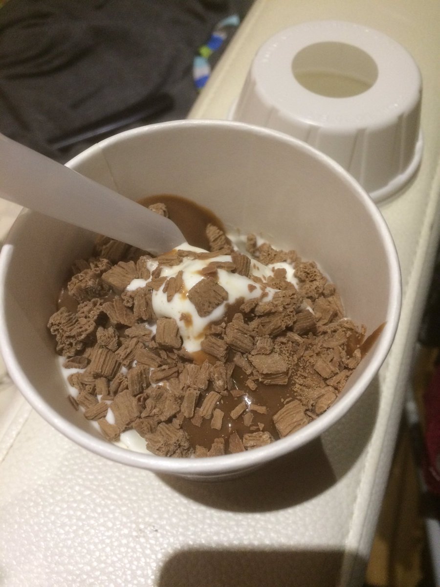 Tivey92's tweet photo. @McDonalds very disappointed about my mcflurry! Half full! Not happy about this!  #McDonald's #newportroad #cardiff https://t.co/C9F4XmvHIX
