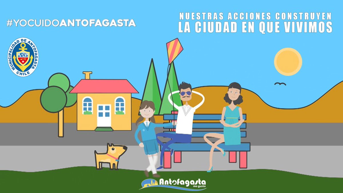 AntofagastaMuni's tweet photo. Nuestras acciones construyen LA CIUDAD EN QUE VIVIMOS #YoCuidoAntofagasta #Antofagasta https://t.co/30m2cPlwEX