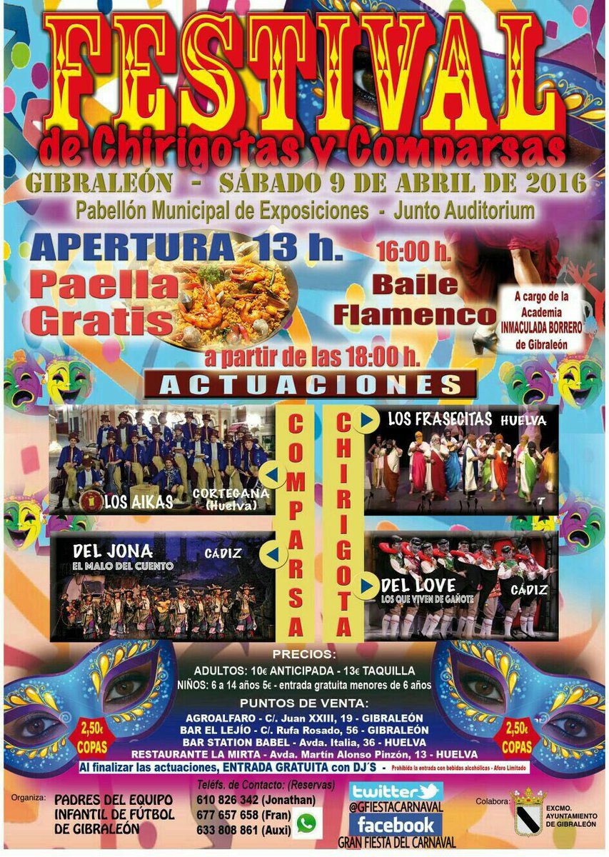 El sábado 9 de abril estaremos junto a <a href="/chirigotalove/">Chirigota del Love</a> en Gibraleón (Huelva). Os esperamos!