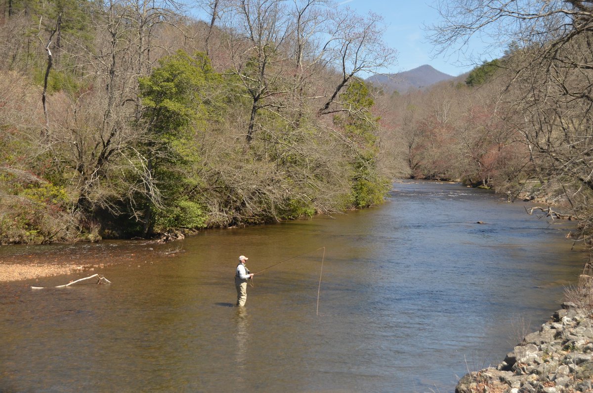 VisitJacksonNC's tweet photo. Get ready for the best #flyfishing this spring along the #WNC Fly #Fishing Trail! Map: https://t.co/ccxWX5CHYc https://t.co/vT2WryduLq
