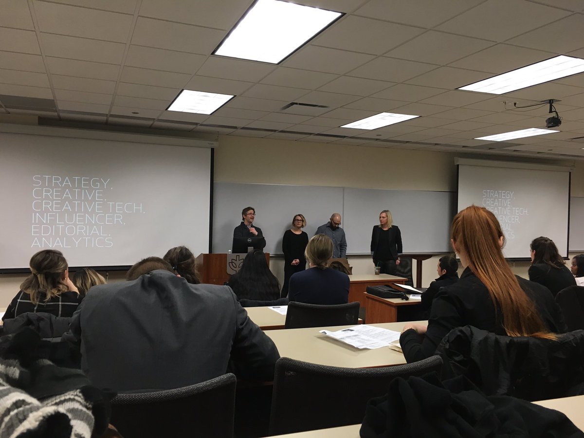 GV_PRSSA's tweet photo. How to creatively drive social media engagement with @WeberShandwick #PRXFactor #GVPRSSA @DePaulPRSSA https://t.co/vG1Lhwp5R6