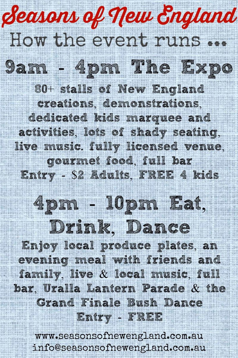 seasonsofNE's tweet photo. So much to see, eat, drink, shop, learn, and do Sat 19th March from 9am Hampden Park Uralla #shoplocal https://t.co/DUJiohwlDx