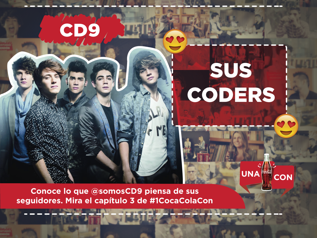 CocaColaForMeCo's tweet photo. No te pierdas la tercera entrega de #1CocaColaCon @somosCD9 --> https://t.co/XPGwyTE4pN https://t.co/MOuxFdSNUU