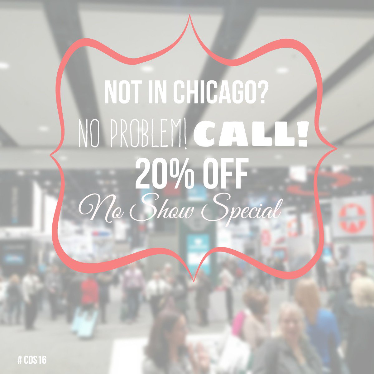 StopSensitivity's tweet photo. Not at #CDS16? No worries! Call for our 20% off No-Show Special 866-479-9553 #StopSensitivity https://t.co/KiL3TtKofD