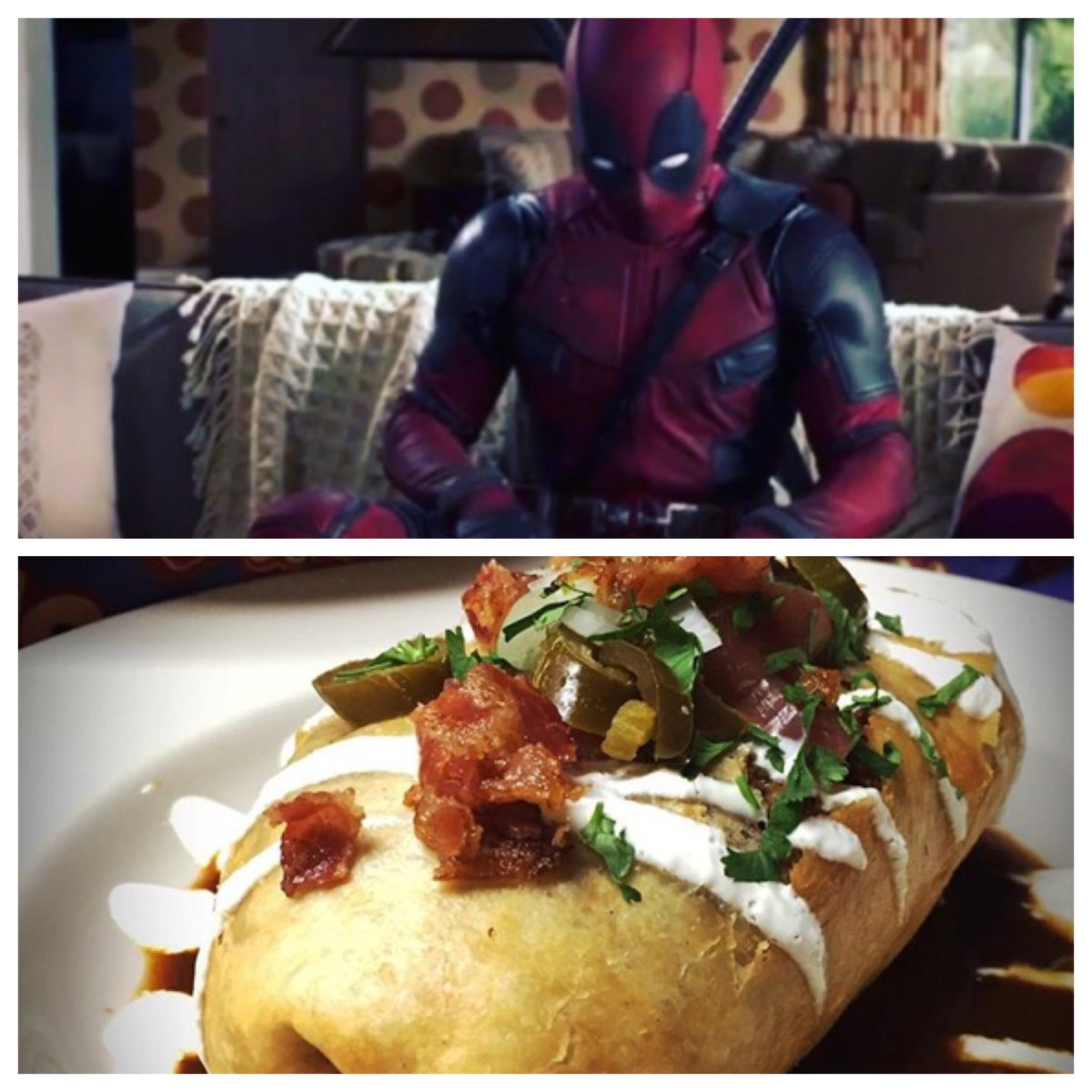 DosSegundos's tweet photo. if you haven't gotten here yet for this #deadpool #chimichanga, it's your last chance... while supplies last https://t.co/4wM2ZgHeKO