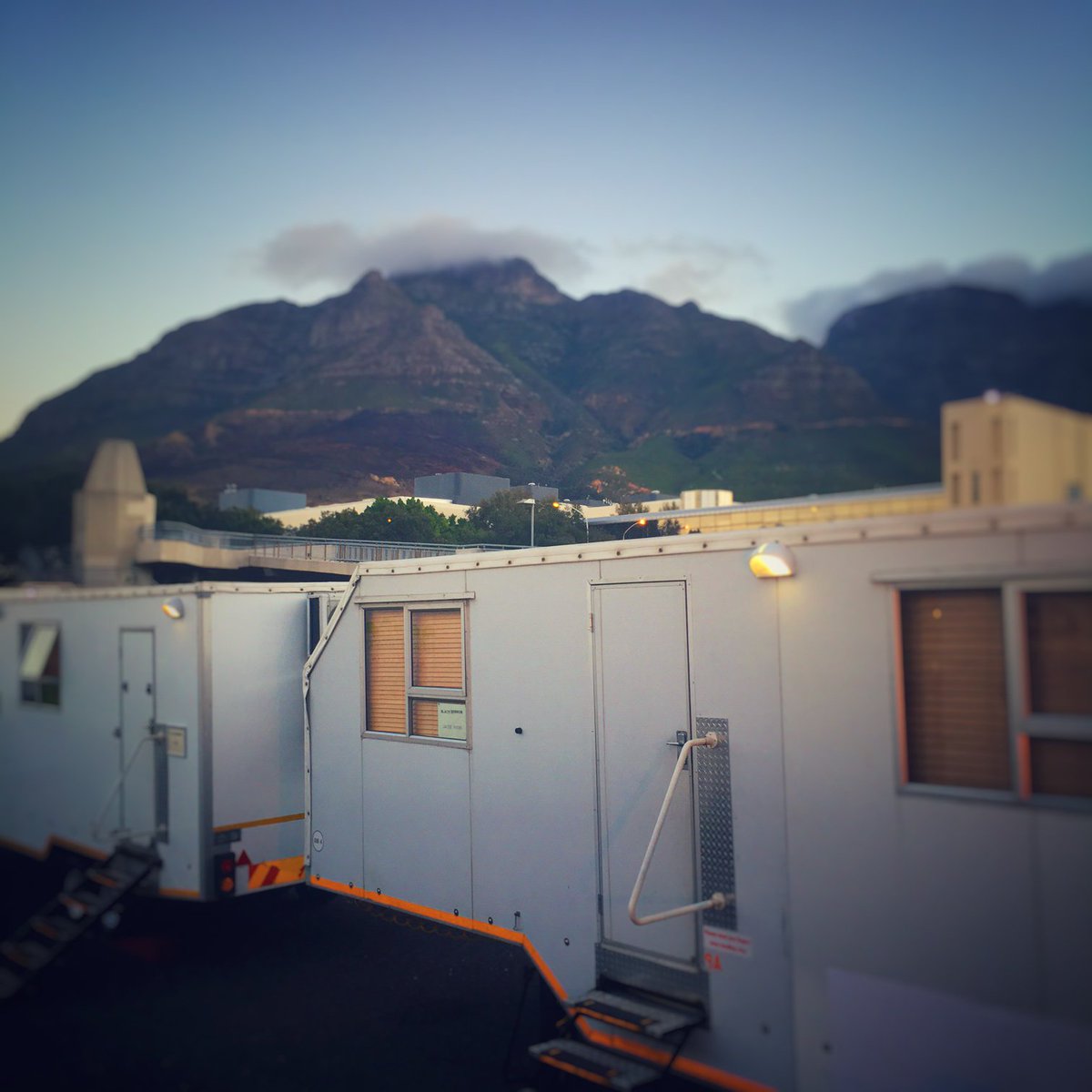 Table Mountain - the backdrop of Cape Town, SA. A rare privilege to witness such grandeur at the start of a workday.
