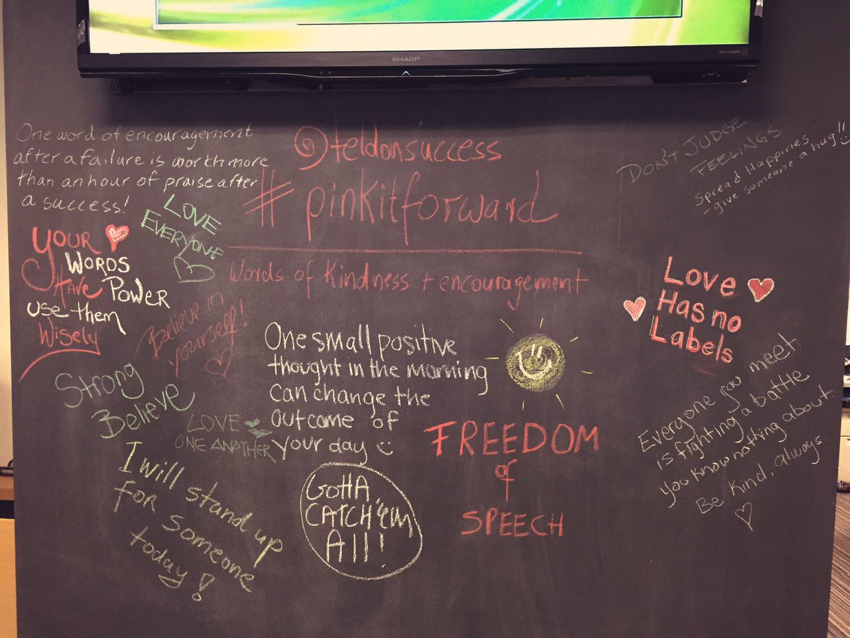 TeldonConnect's tweet photo. Some wonderful words to take you into the weekend #PinkItForward #teldoncares π https://t.co/TTROLM5lPy