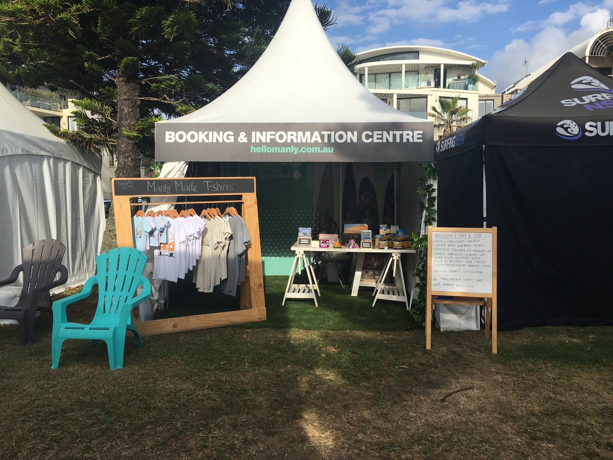 ManlyAustralia's tweet photo. Come on down to the #hellomanly tent if you have any questions or want some rad new #Manly gear! #AusOpenOfSurf 🌊🤗💙 https://t.co/QguPTPTUDj