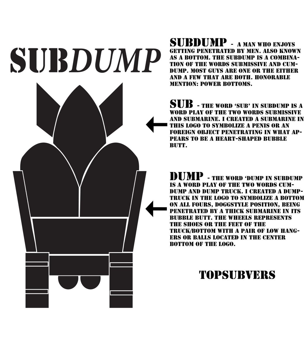 TOPSUBVERS's tweet photo. What does #subdump mean? #bbbh #teambottom #cumdump #bottom #breeding #bred #raw #bareback #sub #powerbottom #nyc https://t.co/vK5YvNn5qV