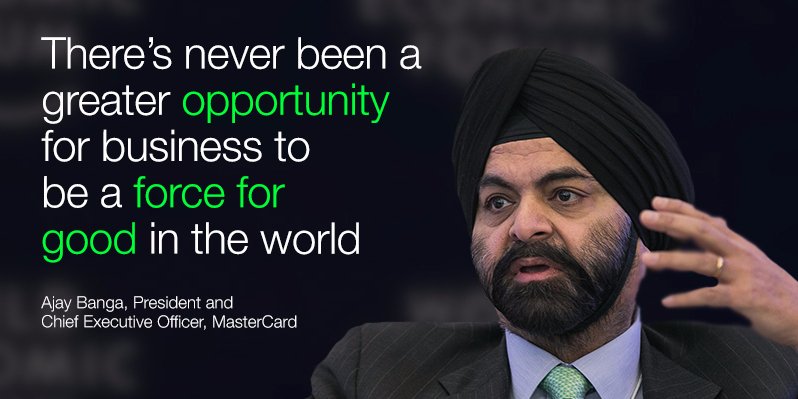MastercardNews's tweet photo. How MasterCard embeds social innovation in business w/ #FinancialInclusion #socinnov @wef https://t.co/yY3gPWs2Yz https://t.co/N0vHsfzMfZ