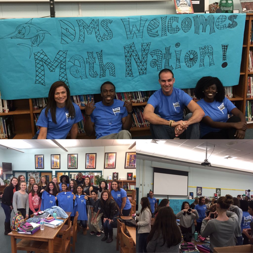 MathNationFL's tweet image. We received such a warm welcome from the Marlins at Destin MS, we didn&apos;t want to leave! #MathNation #TutorTour2016