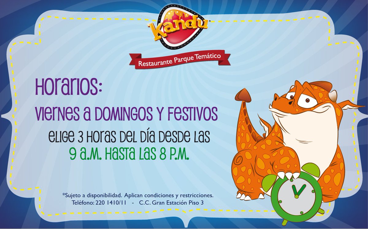KanduKafe's tweet photo. Les recordamos nuestros horarios para este fin de semana en Kandu @GranEstacionCC ¡Los esperamos! https://t.co/cld25DBBAw