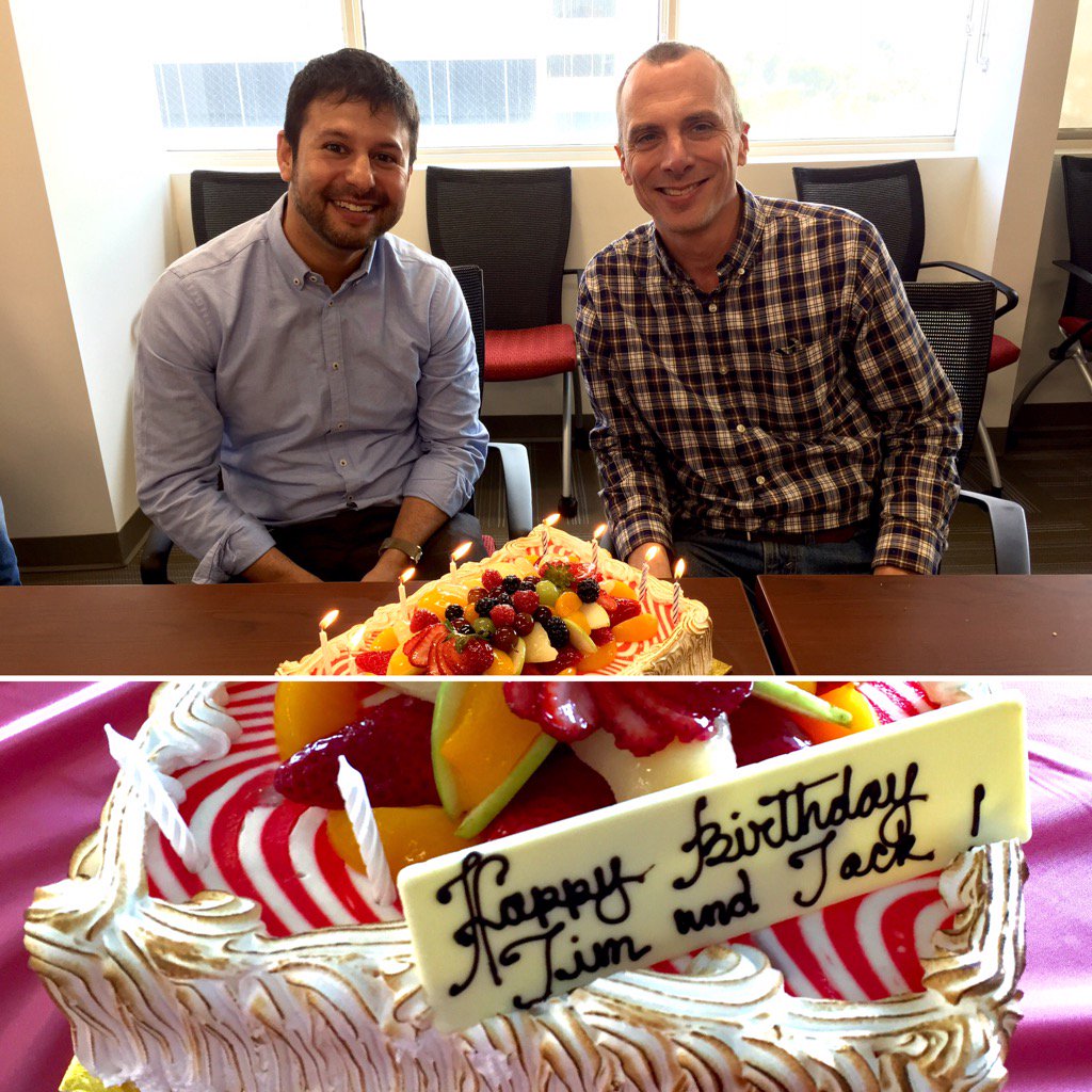 BioelectricLab's tweet photo. Happy #birthday to Jack Whalen and James Weiland of the Bioelectric Research Lab! #party #usc #ophthalmology https://t.co/X8Nn9rKtJS