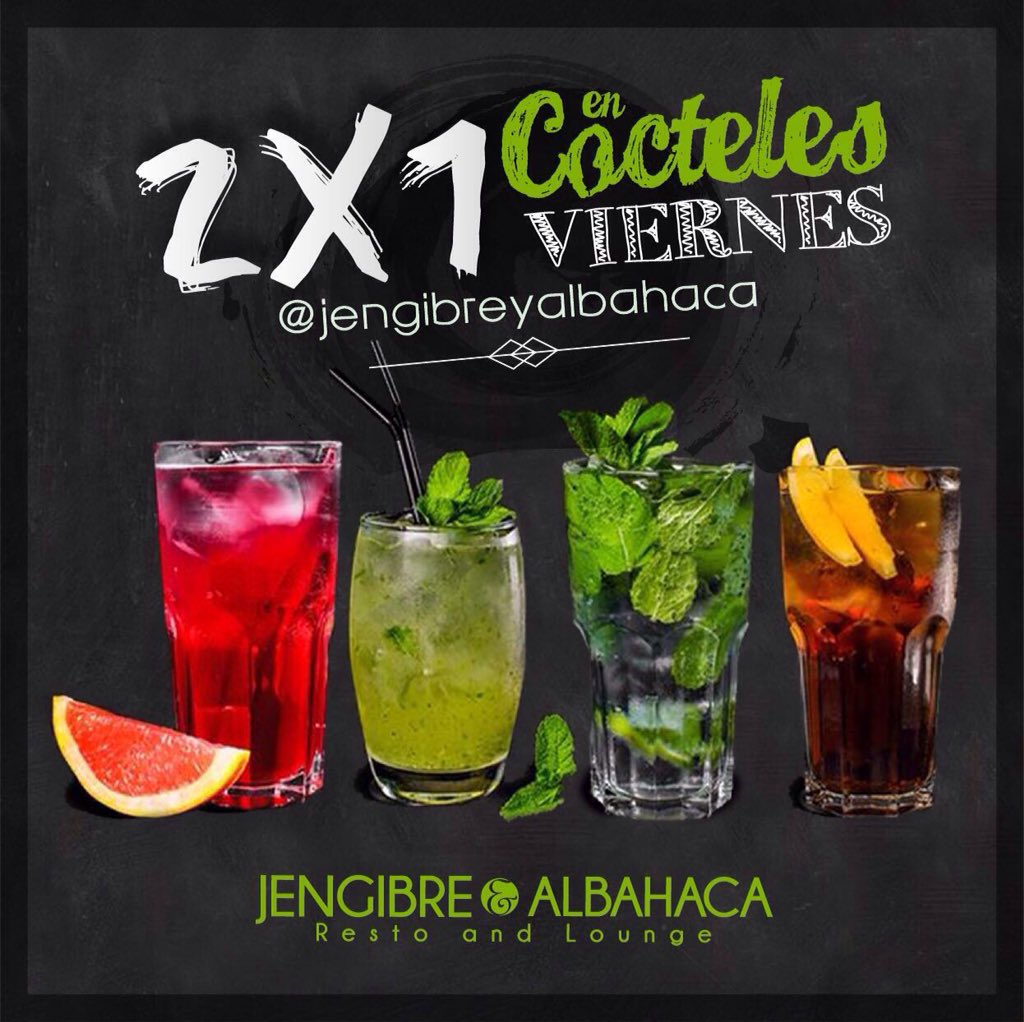 JengyAlbahaca's tweet photo. Todos los días hay una súper promoción para ti! hoy #Cocteles2x1 te esperamos!! https://t.co/EvdnptqZP6